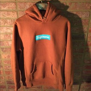 Supreme Rust Box Logo Hoodie S/17 size Large